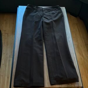 Jones New York Brown Pinstripe Trousers